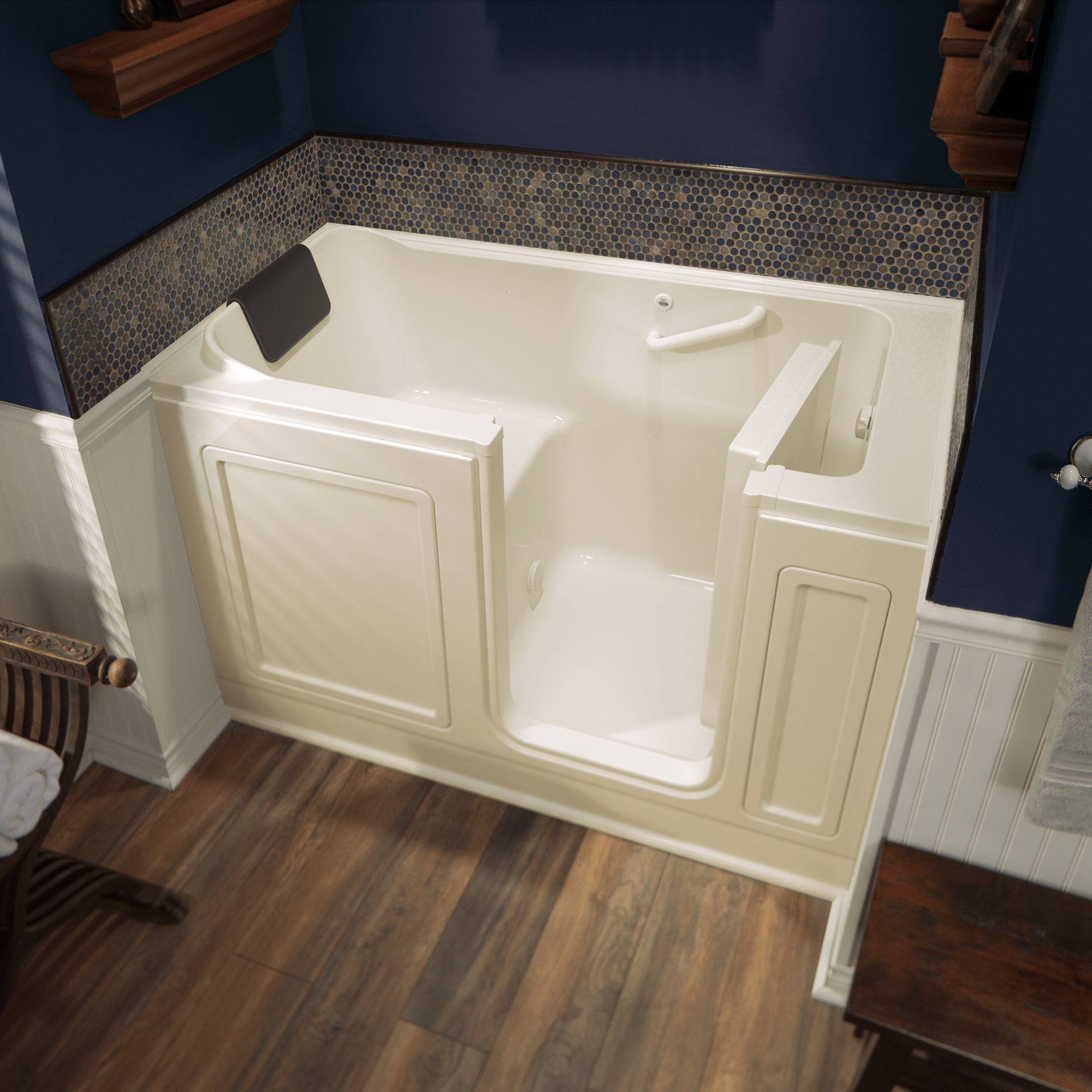 Acrylic Luxury Series 32 x 60 -Inch Walk-in Tub With Soaker System - Right-Hand Drain